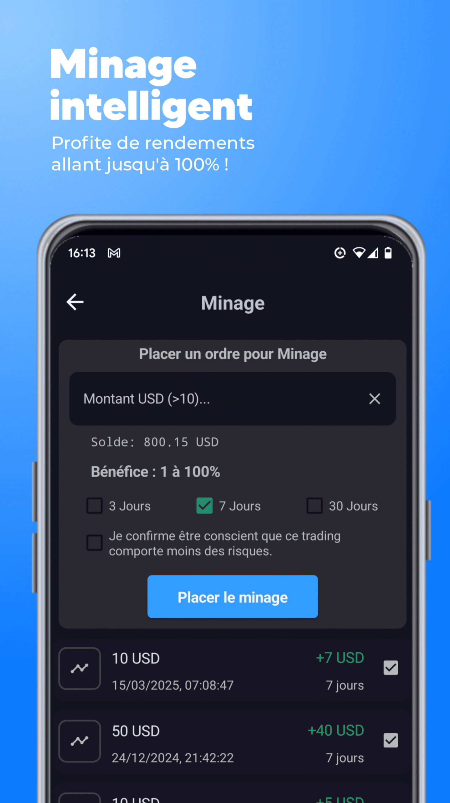 Minage Bluecoin